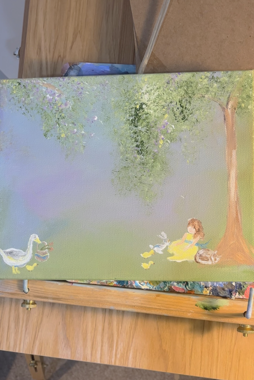 Under the Willow Tree, 8x10 Inch Original