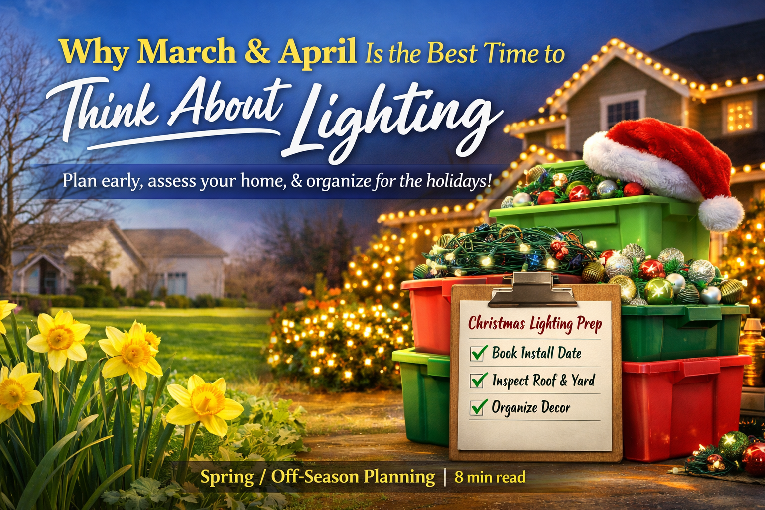 Why March and April are the Best Times to Think About Christmas Lighting