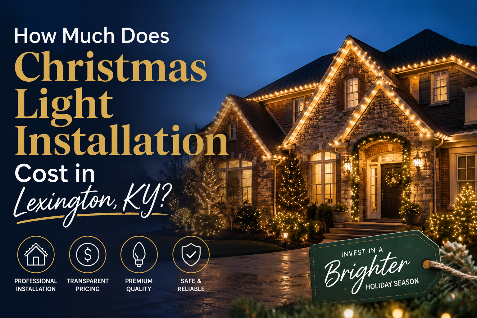 Christmas Light Installation Cost in Lexington, KY