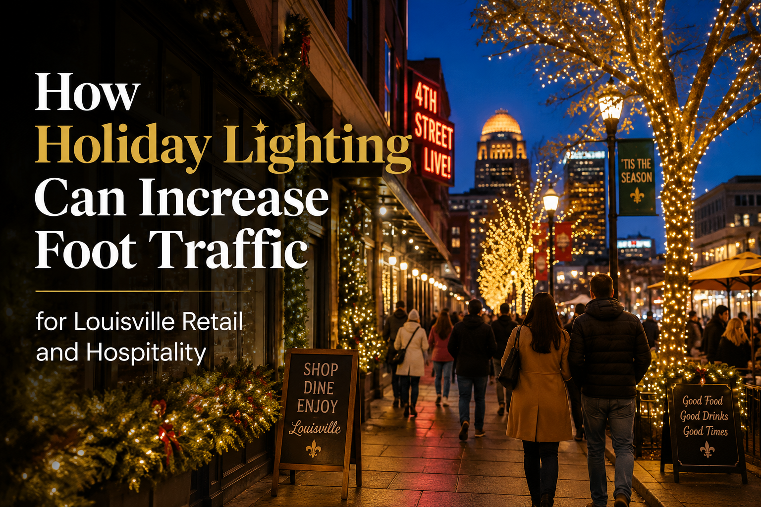 Increase Retail Foot Traffic With Holiday Lighting
