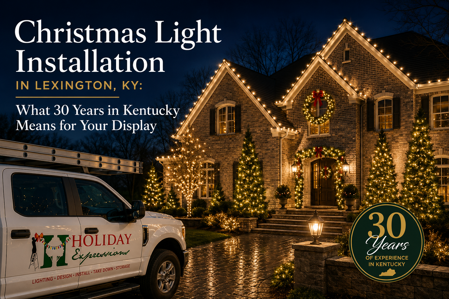 Christmas Light Installation in Lexington, KY | 2026