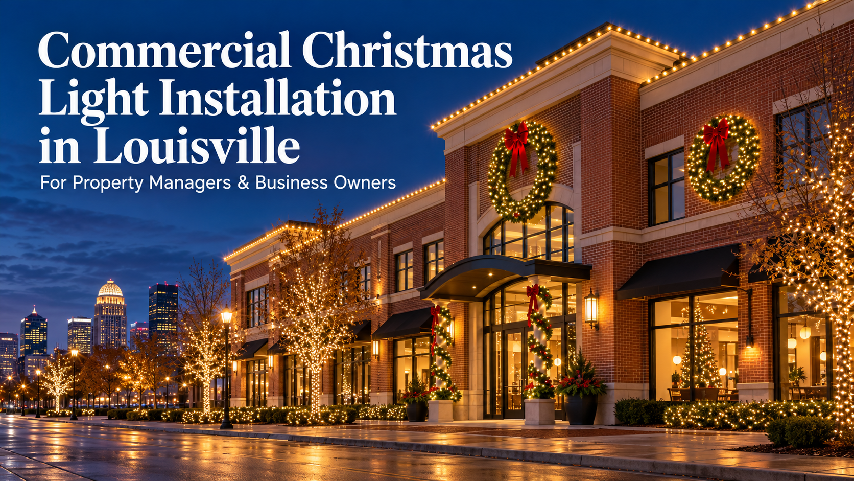 Commercial Christmas Light Installation Louisville Guide