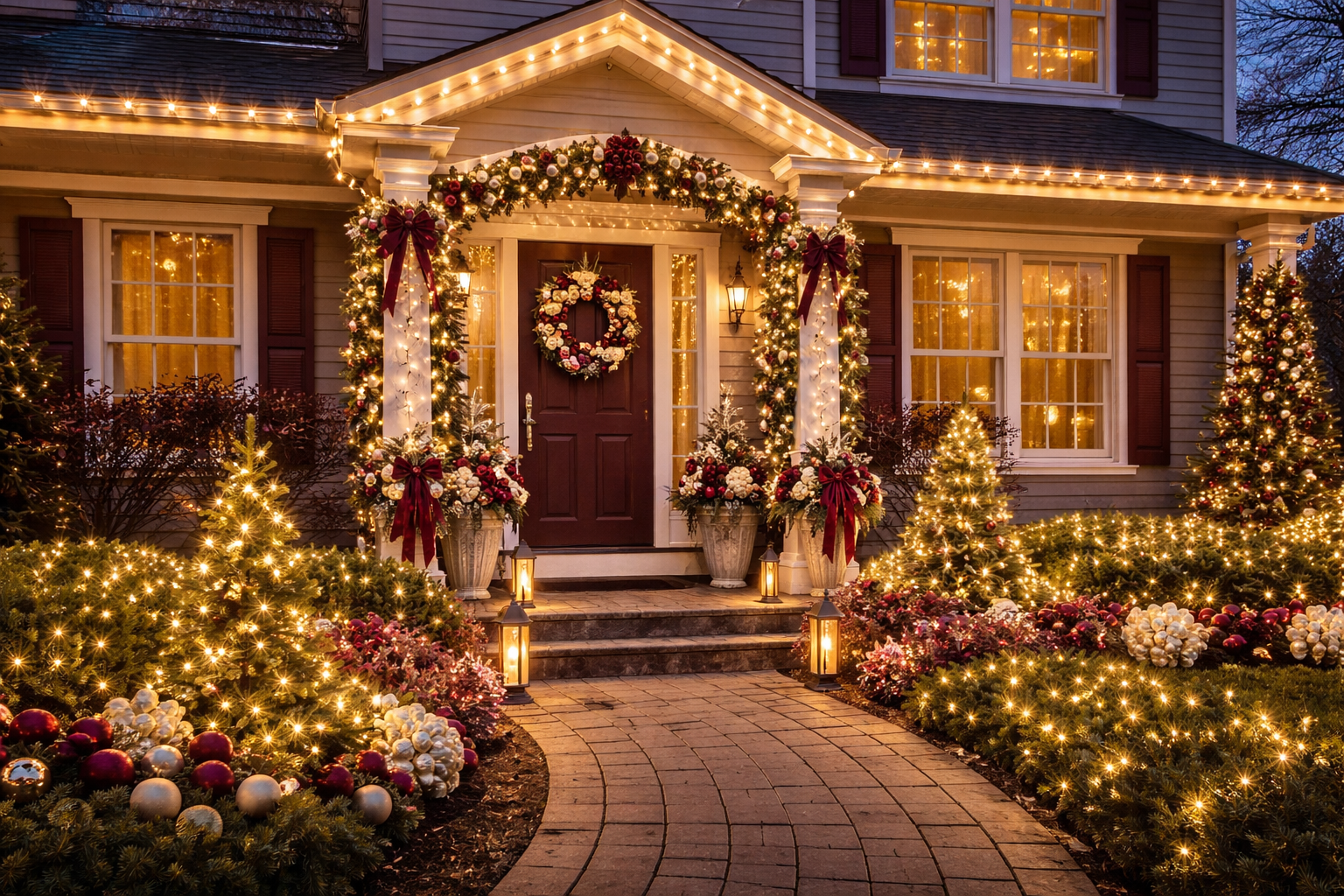 1. Start With a Signature Color Story for Your Christmas Display