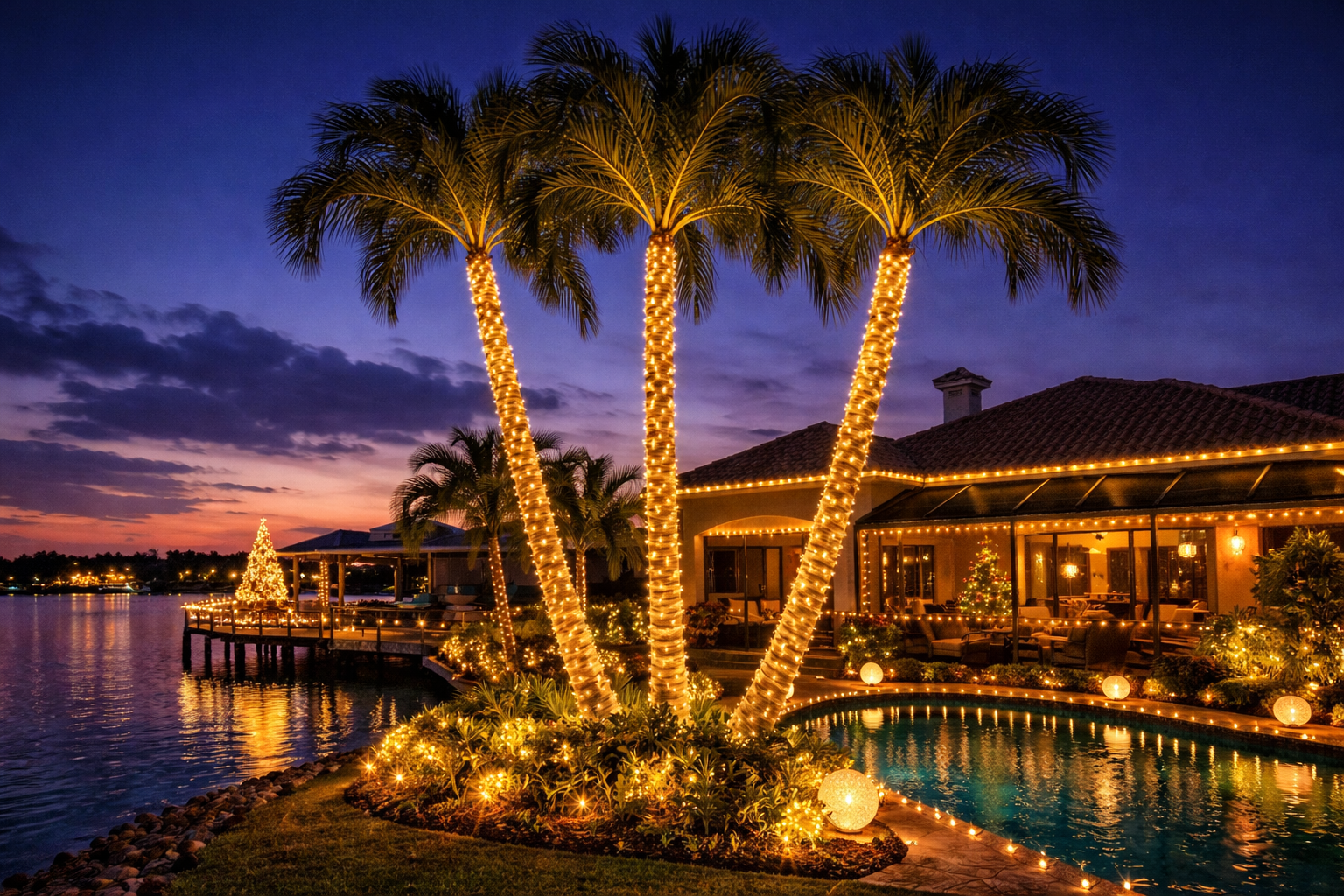 Palm Trees as the Visual Centerpiece