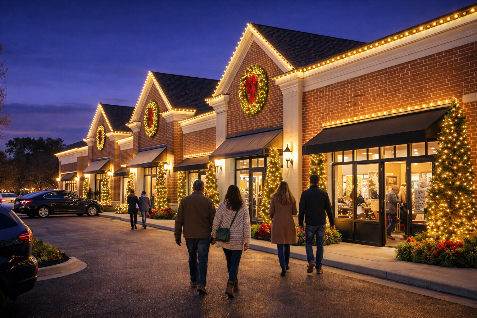Why Christmas Lighting Increases Foot Traffic in Louisville