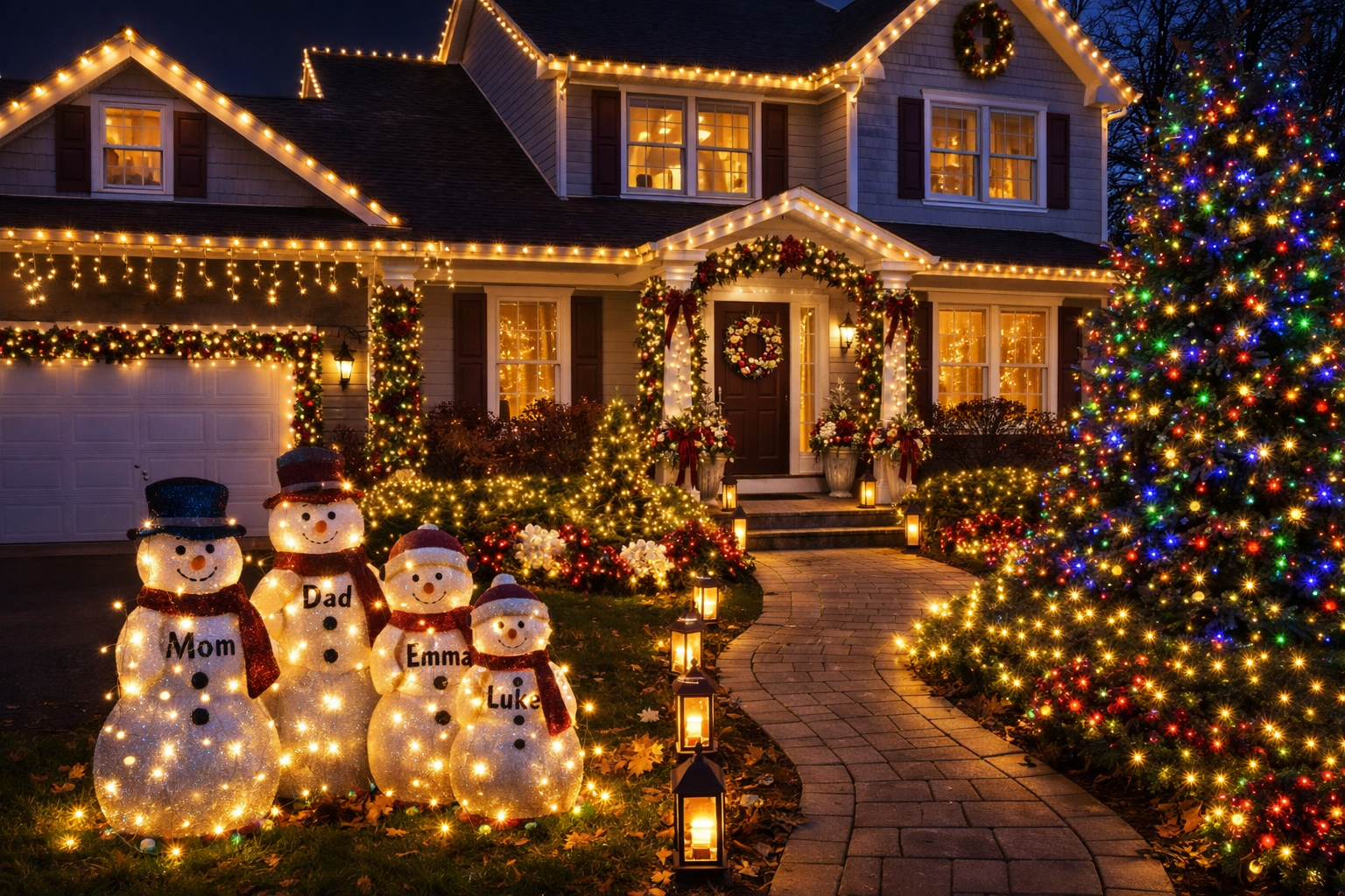 3. Personalize Your Outdoor Christmas Lighting Beyond the Basics