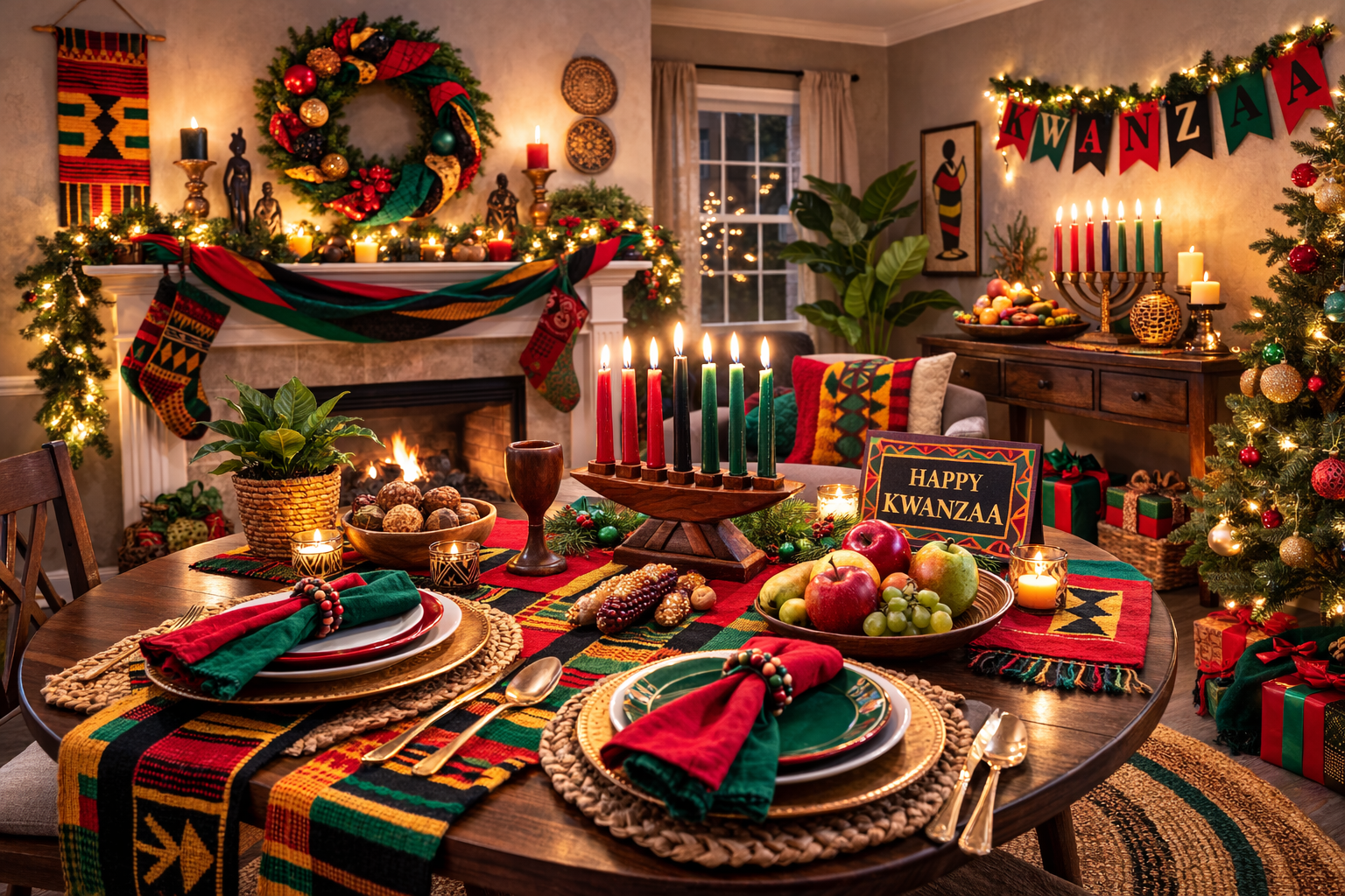 Honor Kwanzaa With Purposeful Color and Symbol Throughout Your Home