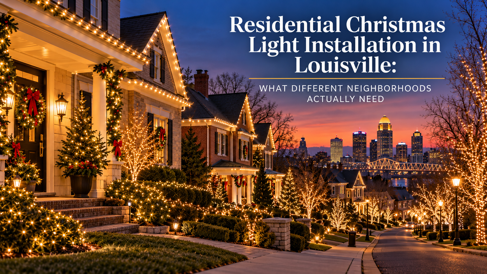 Christmas Light Installation Louisville by Neighborhood