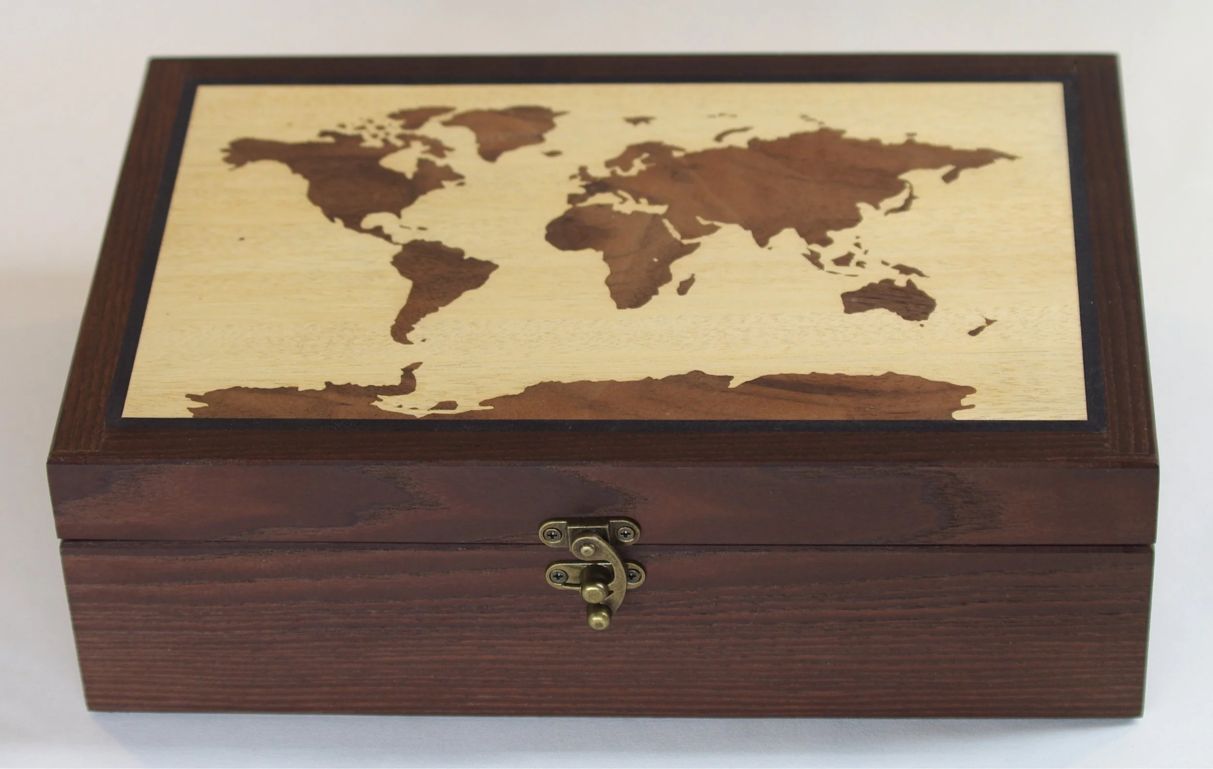 World Map Watch Box