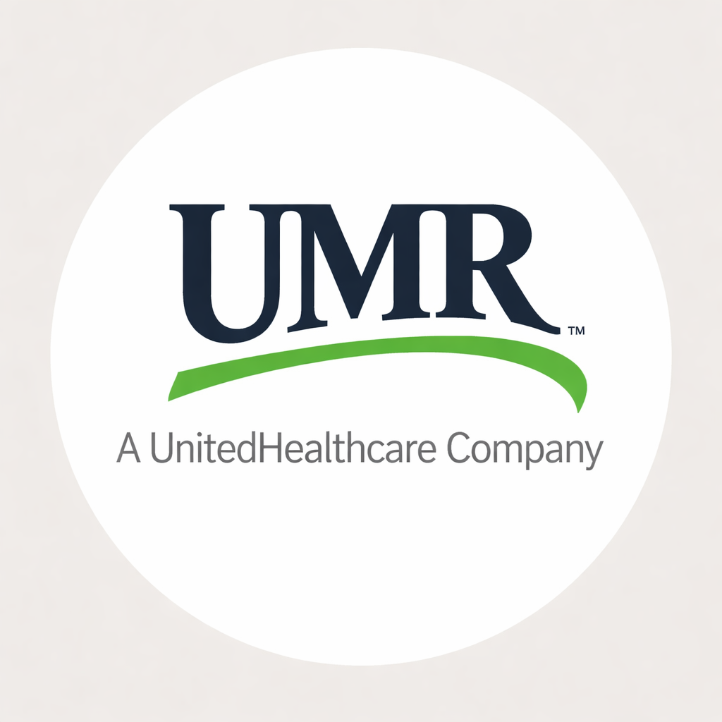 UMR logo with a green swoosh and the text 'A UnitedHealthcare Company' underneath.