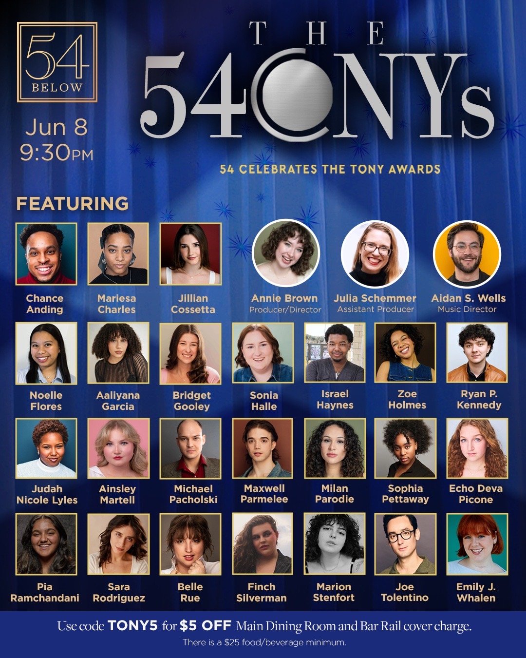 54 Below celebrates the tony awards
