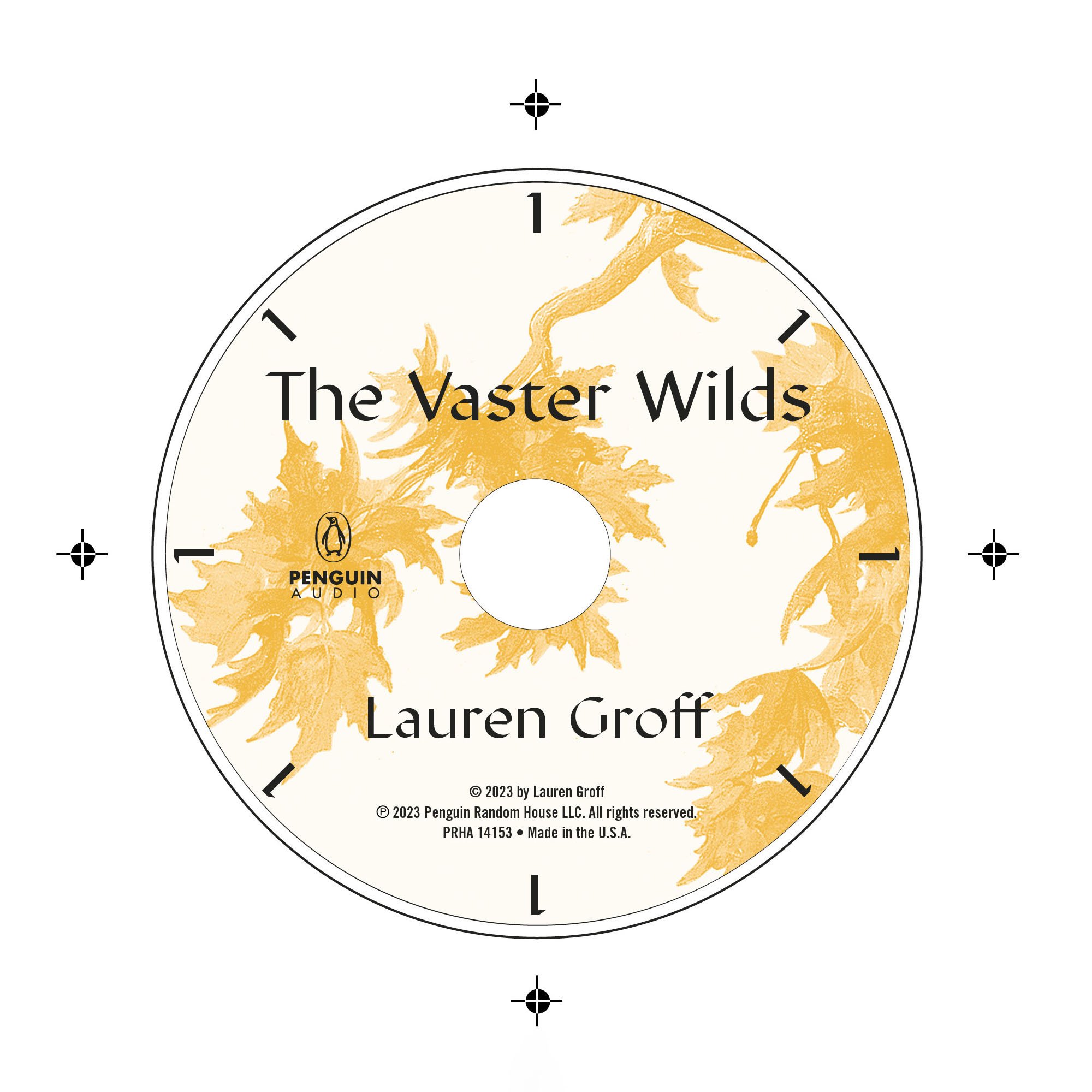 Label design for the CD box edition of The Vaster Wilds. (Original cover design not by me; reimplemented for label.)