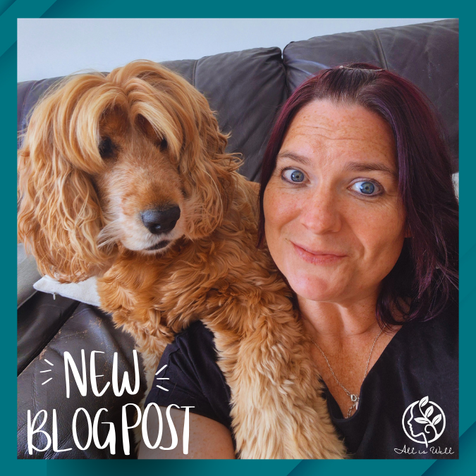Therapy Dog Lola and Catherine New Blog Post for All Is Well Approach