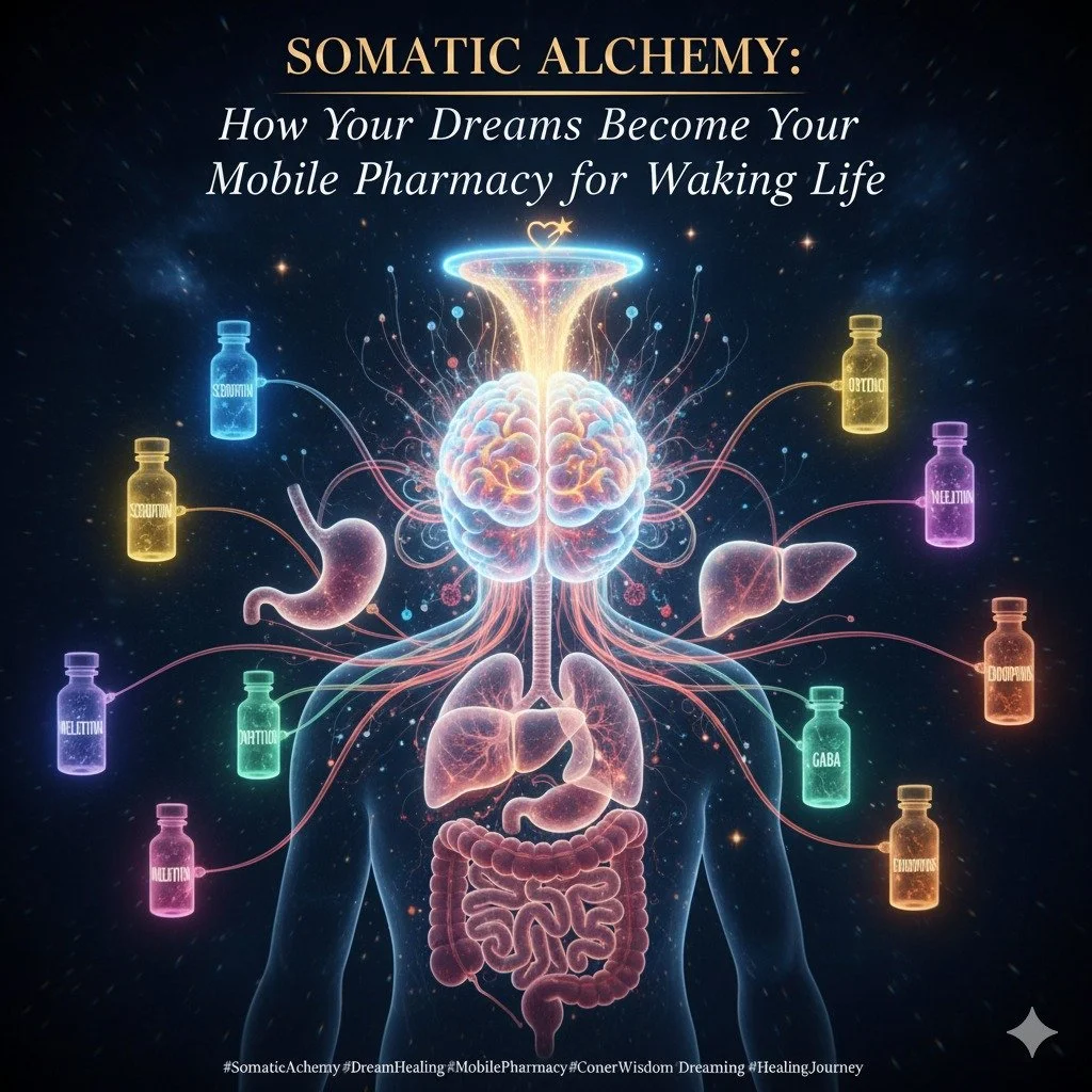 Every night, your body is utilized as a hyper-efficient, portable chemical lab&mdash;your Mobile Pharmacy. The deeper processes of your psyche are running a Custom Care Protocol, metabolizing the day's emotional debt (the Cortisol Tax) and actively s