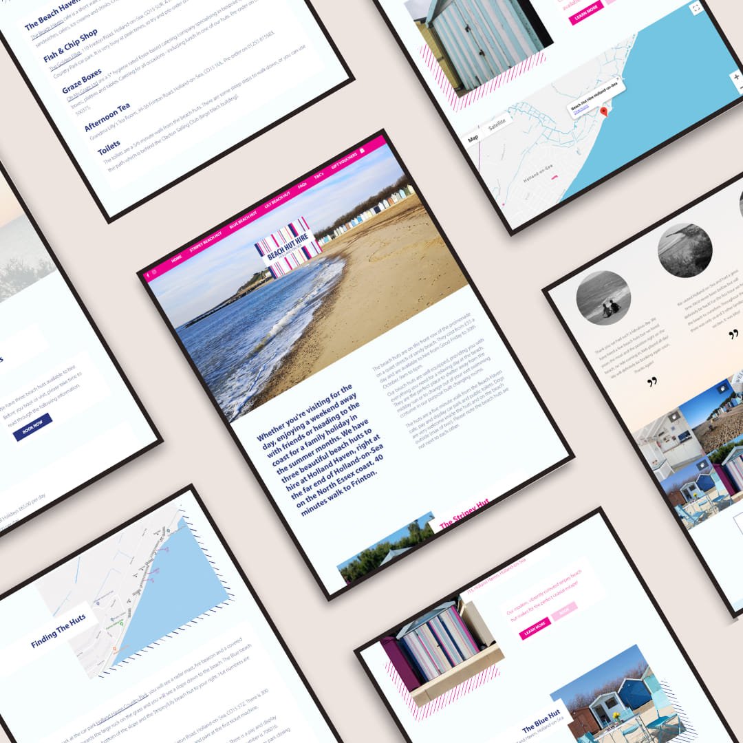 seaside website design for beach hut hire business.jpeg