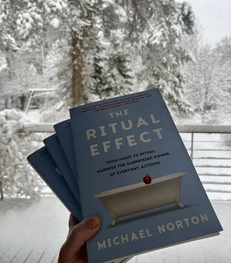 The Ritual Effect by Michael Noton // A science-informed exploration of how intentional rituals - distinct from habits - can add meaning, deepen connection, and enrich everyday life.