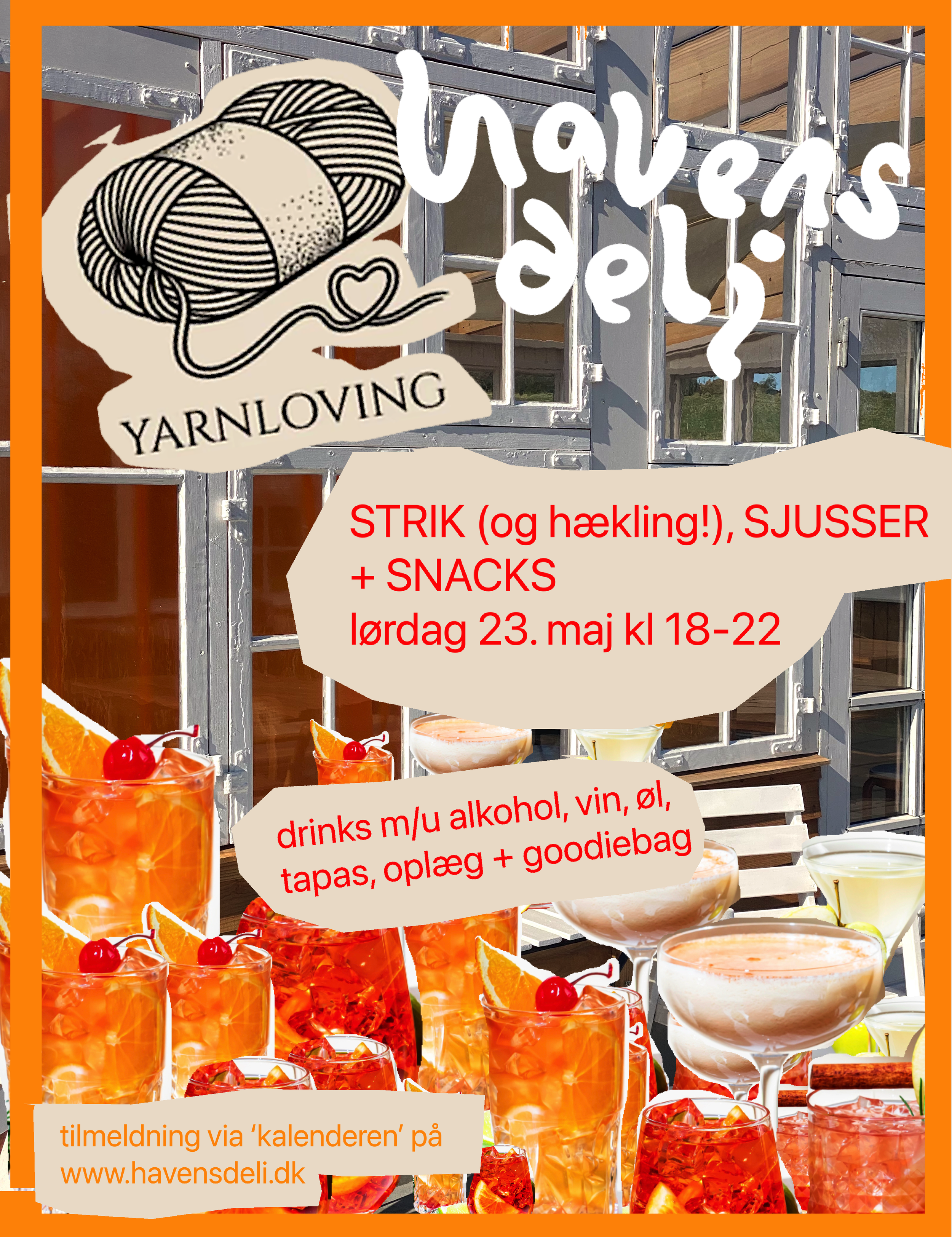 Strik (og hækling!) Sjusser og Snacks - Yarnloving x Havens Deli