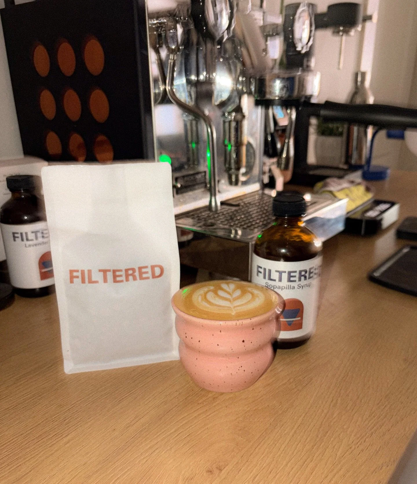 Looking to level up your at-home coffee game? ☕️

Stop by and grab a bag of our beans + our house-made syrups so you can bring a little Filtered home with you. 

#dfwcoffee #downtownmckinney