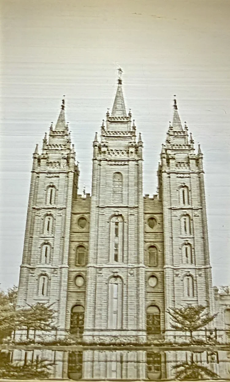 Salt Lake LDS Temple Pane