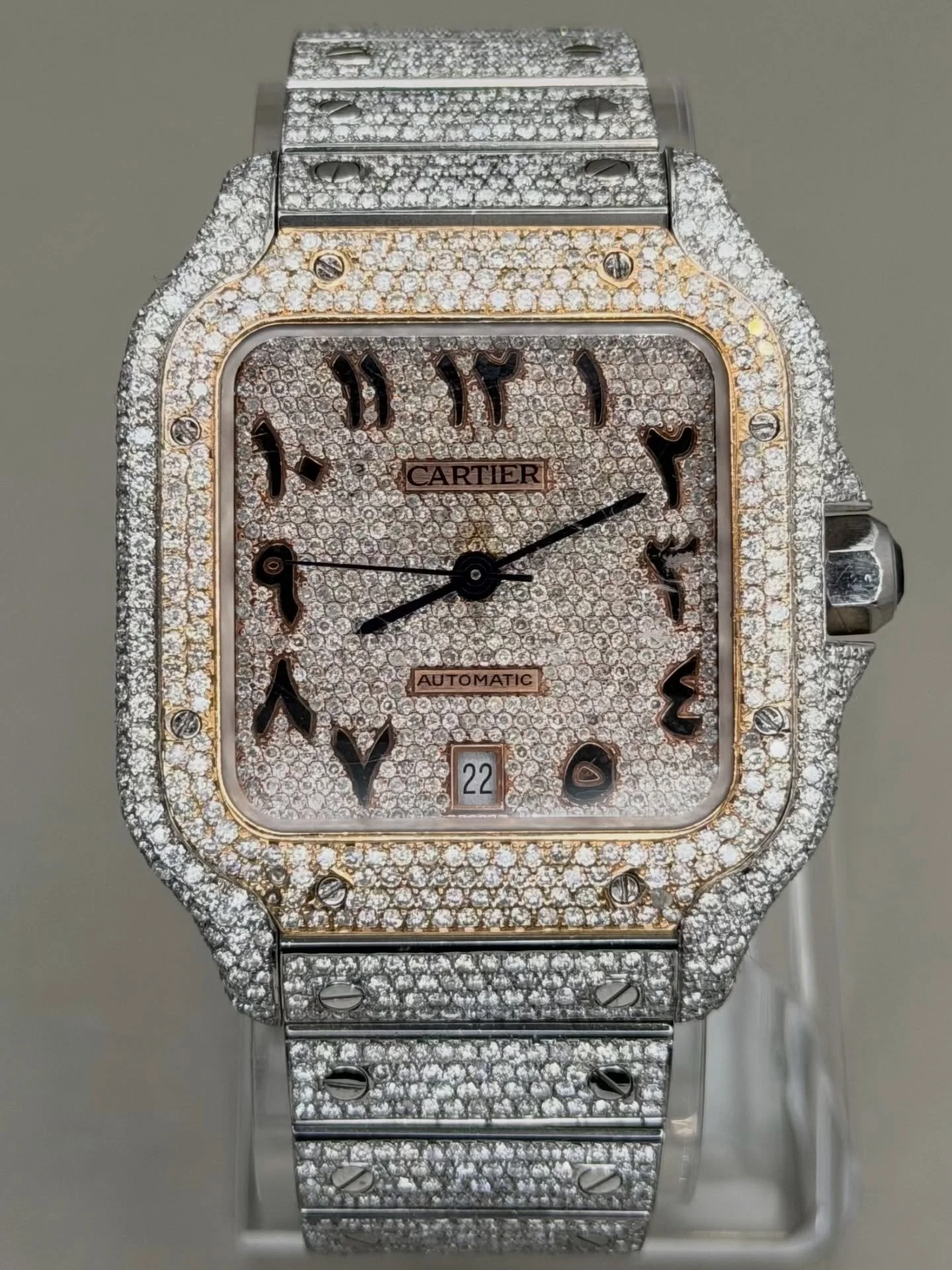 Cartier Santos Large (Natural Diamonds)