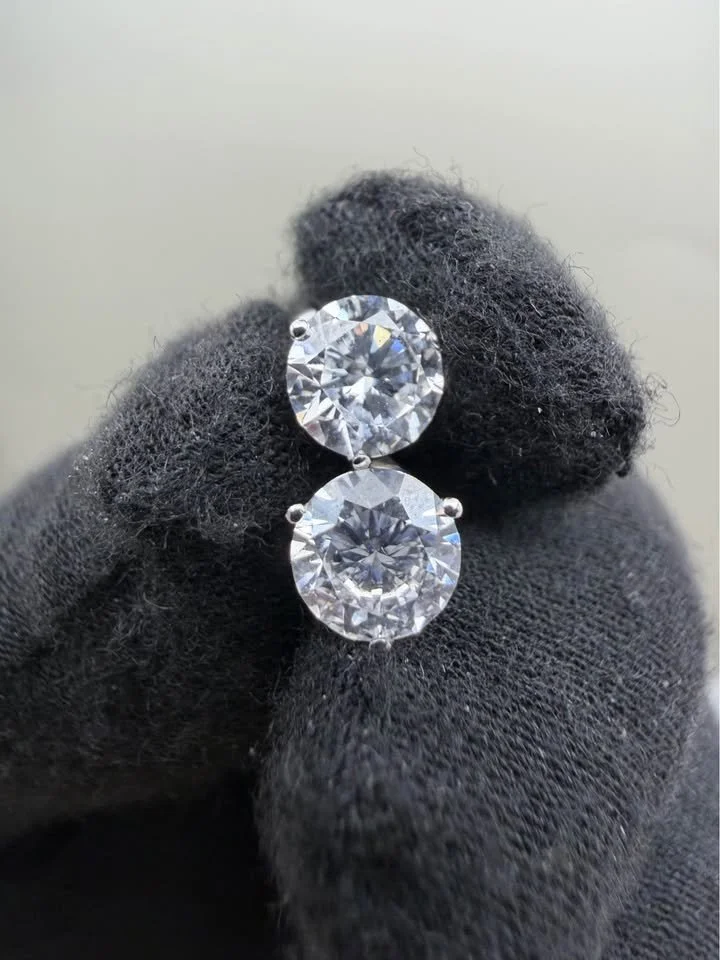Lab Diamond Studs (2 CTTW) 14k White Gold