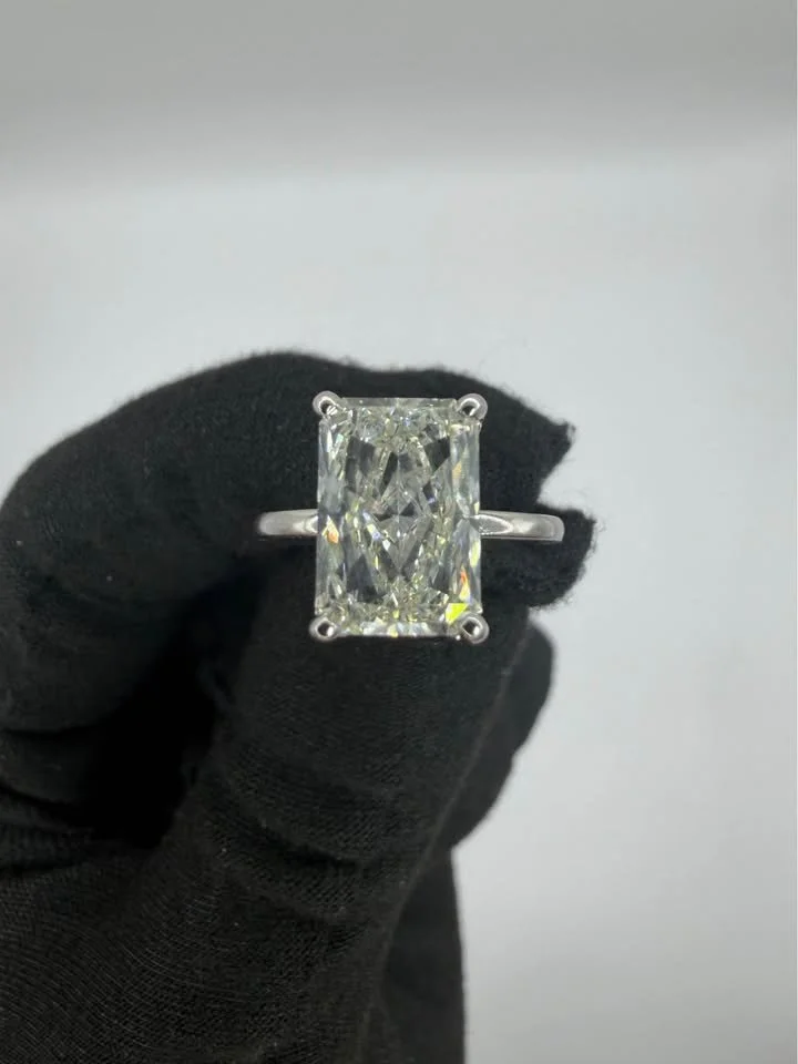 Lab Diamond Engagement Ring (4 CTW) On Sterling Silver