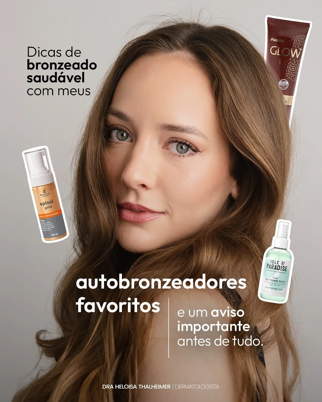 Se tem uma coisa que eu sempre refor&ccedil;o &eacute; isso
bronzeado saud&aacute;vel n&atilde;o vem do sol nem de cama de bronzeamento. 

Hoje a gente tem alternativas seguras pra quem gosta de pele com cor.

Autobronzeadores bem escolhidos entregam