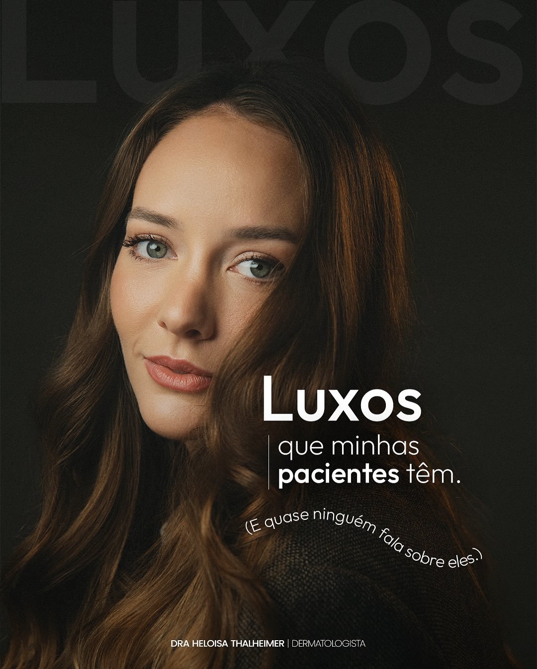 Luxo n&atilde;o &eacute; excesso, &eacute; sentir.
&Eacute; se olhar no espelho e perceber que, com o tempo, voc&ecirc; n&atilde;o se perdeu, voc&ecirc; se encontrou.
&Eacute; passar um gloss, sorrir sem pensar em &acirc;ngulo, aparecer numa foto, nu