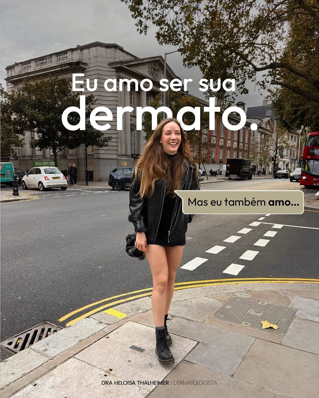 Eu amo ser sua dermato. 

Amo estudar, planejar cada detalhe, pensar na sua pele com estrat&eacute;gia e naturalidade.
Mas eu tamb&eacute;m amo tudo aquilo que me faz ser humana antes de ser m&eacute;dica. 

Viajar com a minha fam&iacute;lia e coleci