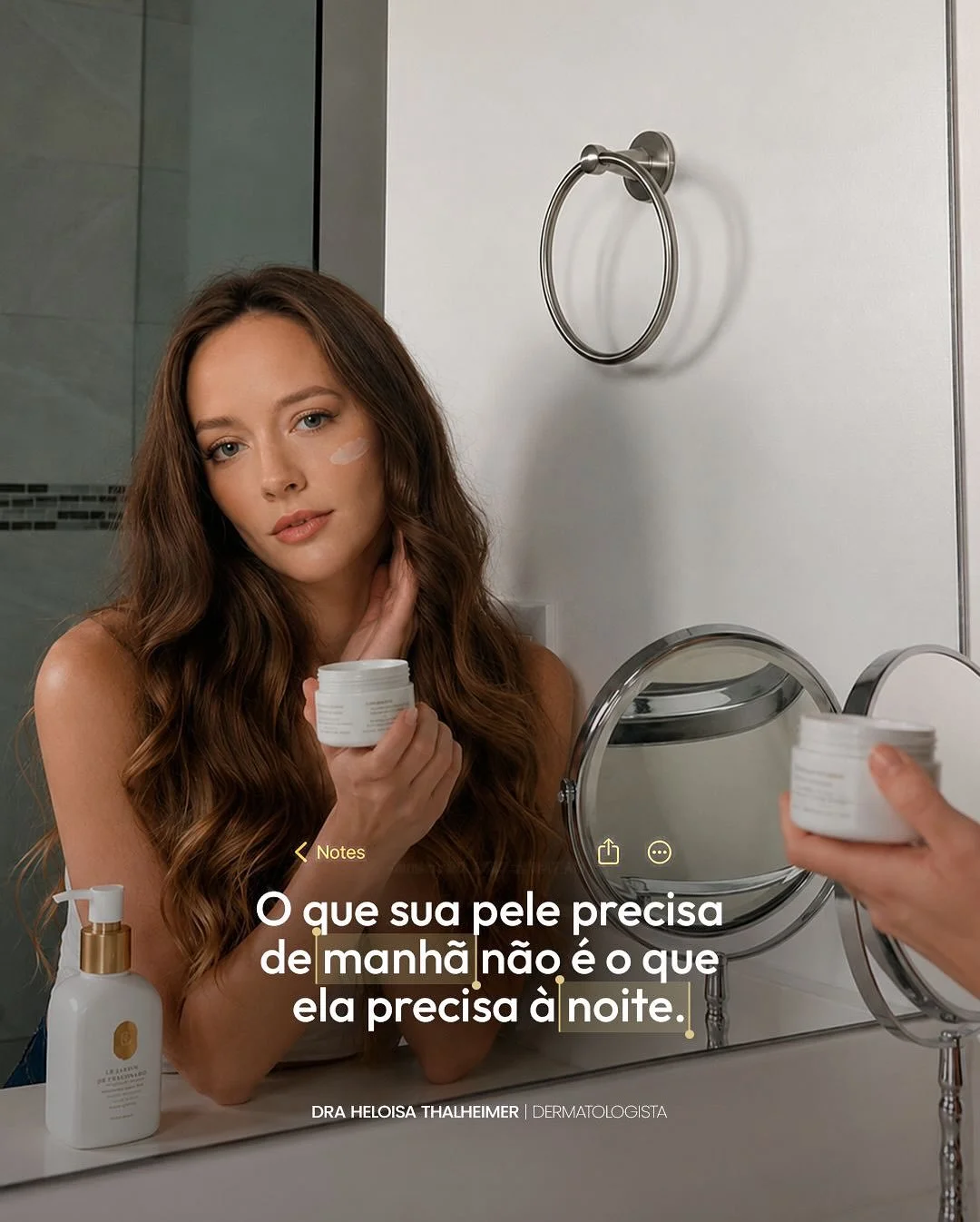 De manh&atilde;, sua pele precisa se proteger.

&Agrave; noite, ela precisa se regenerar.

Usar os mesmos produtos nos dois hor&aacute;rios pode estar limitando os seus resultados sem voc&ecirc; perceber.

Skincare inteligente &eacute; entender o que