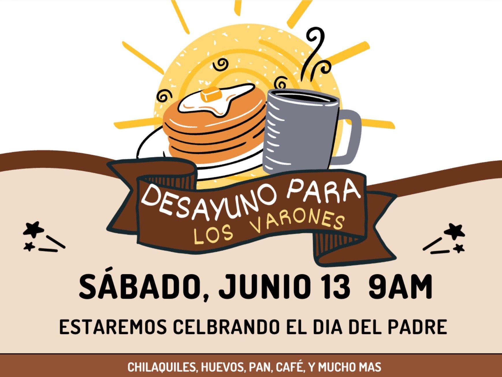 DESAYUNO PARA LOS VARONES