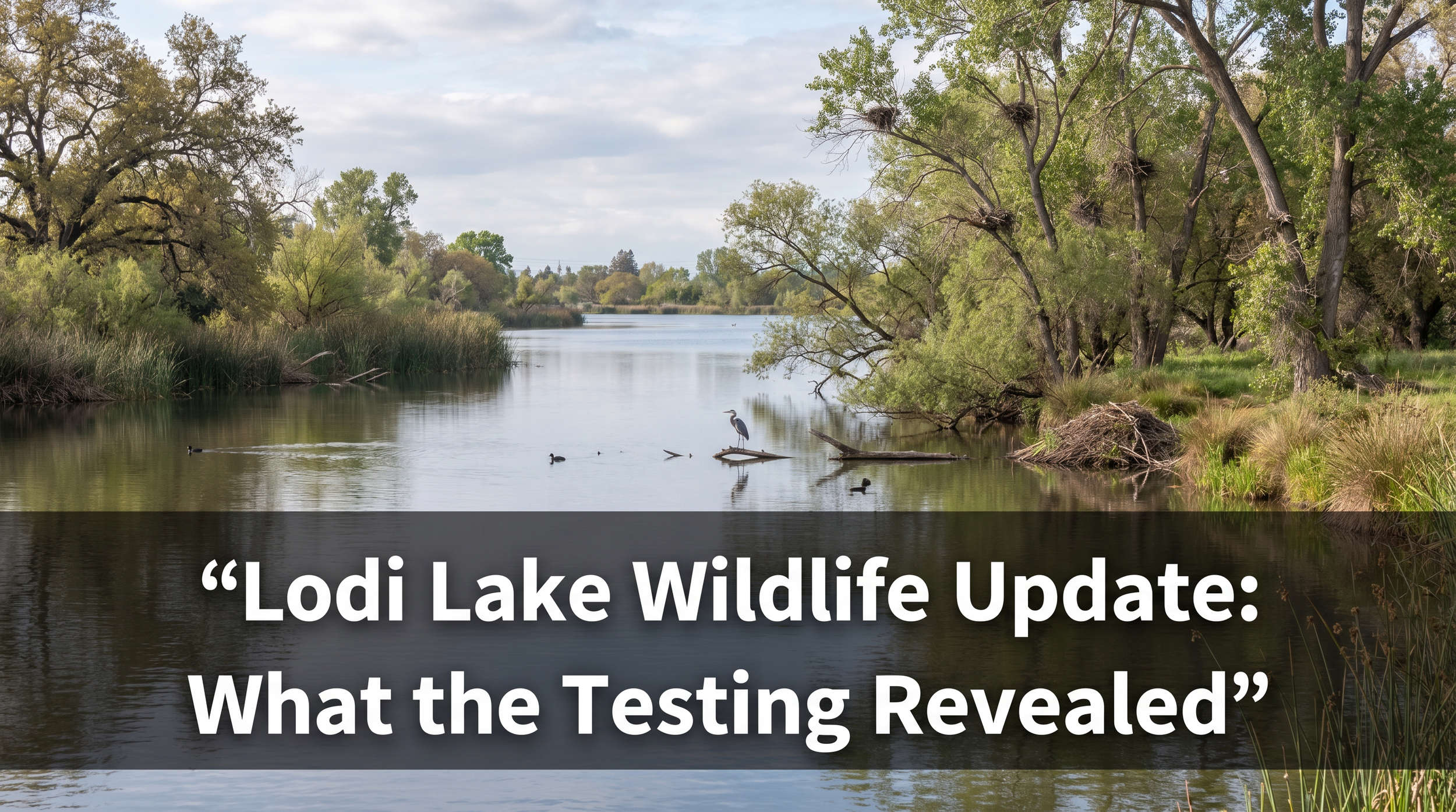 Lodi Lake Wildlife Update: What the Testing Revealed