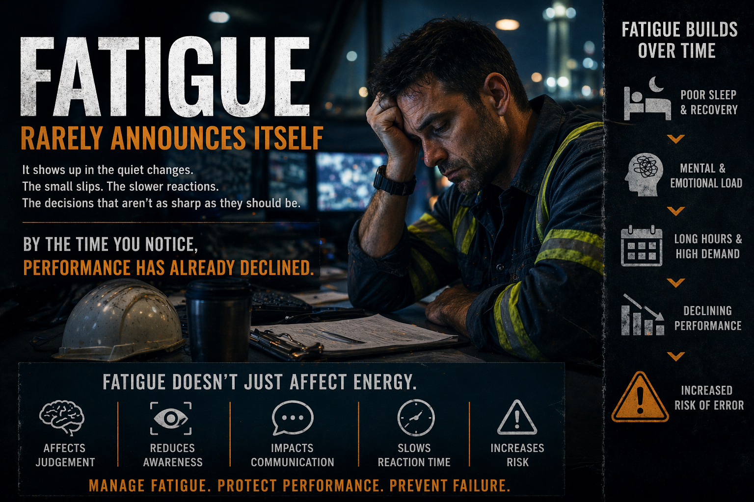 Fatigue Rarely Announces Itself