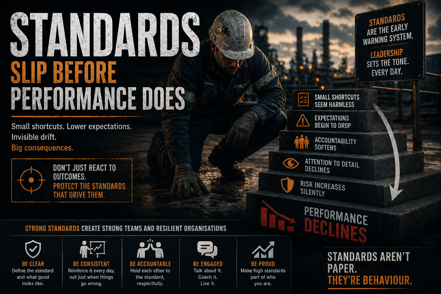 Standards Slip Before Performance Does