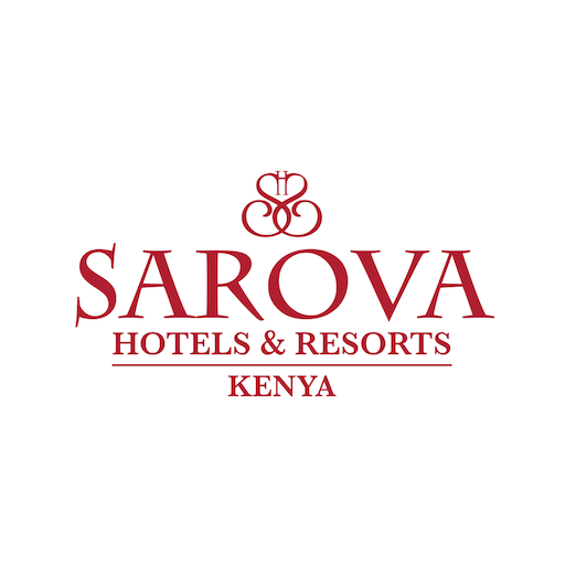 Logo for Sarova Hotels & Resorts in Kenya featuring a stylized heart and floral design above the text.