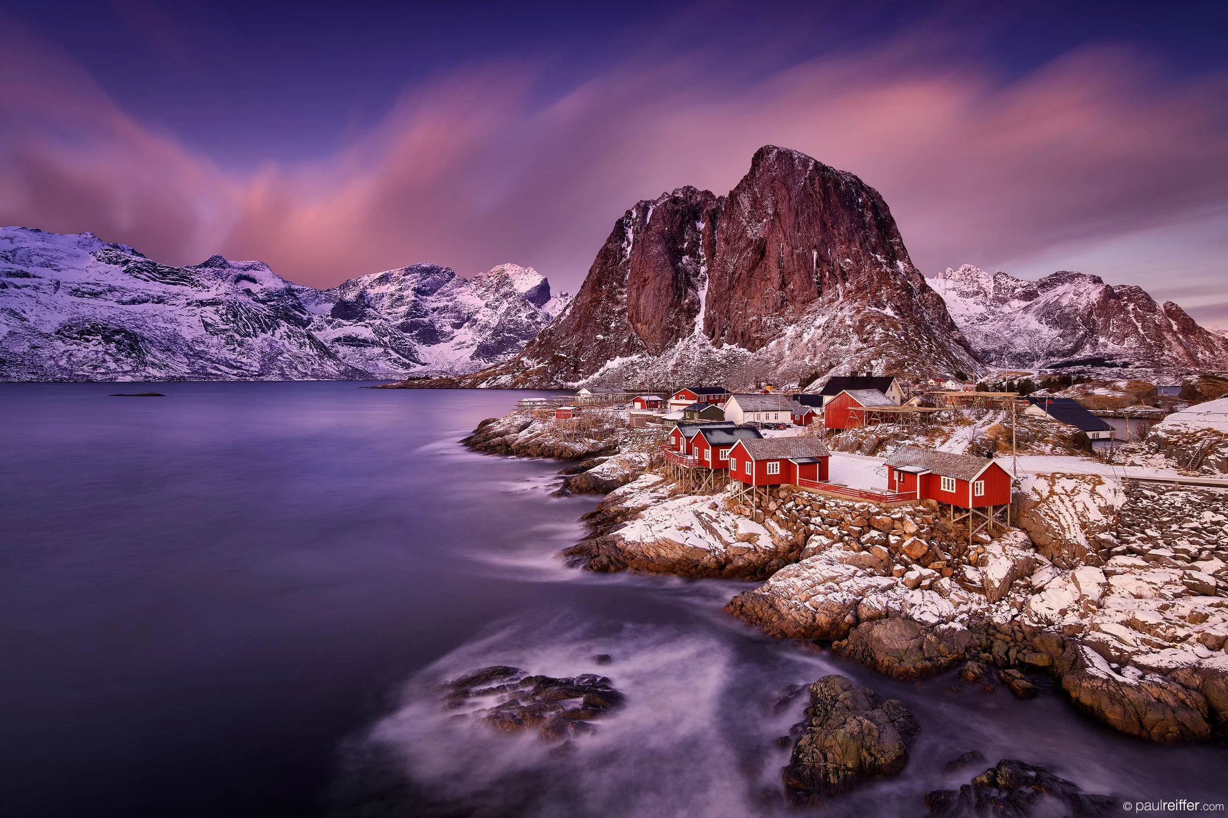 Lofoten-Fishermans-Cottages-Hamnoy-Red-Sunrise-Glow-Sky-Paul-Reiffer-Photographer-Workshop-Photography-Luxury-Bespoke-Private-Norway@2x.jpg