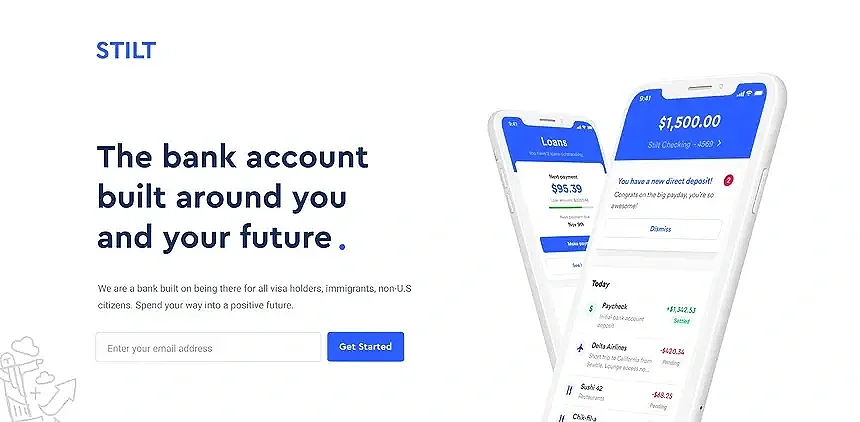 A white fluffy dog with a red bandana looking out of a car window, with a scenic countryside background. The RedRoof logo is in the top left corner.