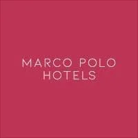 Pink background with white text that reads 'MARCO POLO HOTELS'.