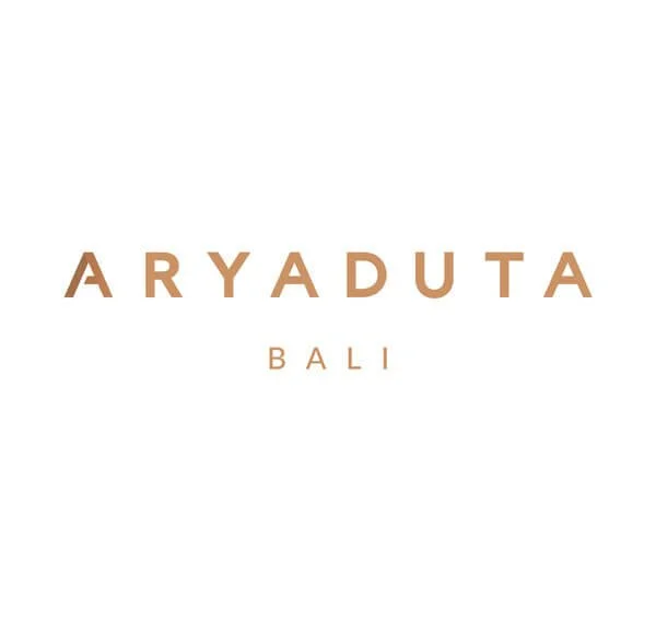 Text reading 'ARYADUTA BALI' on a white background.
