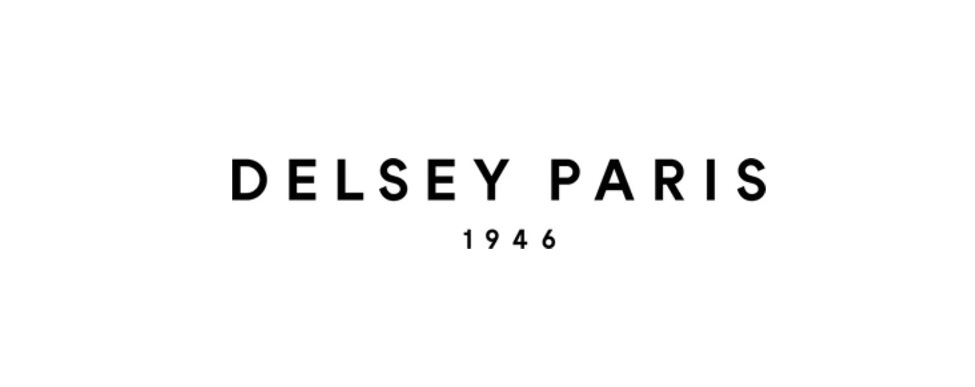 Delsey Paris logo with the year 1946 beneath it.