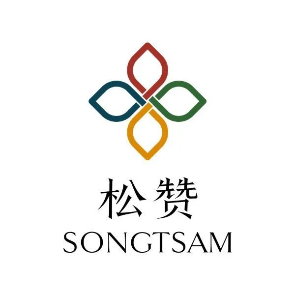 Logo for Mandarin Oriental, The Hotel Group, featuring a stylized gold fan above the text.