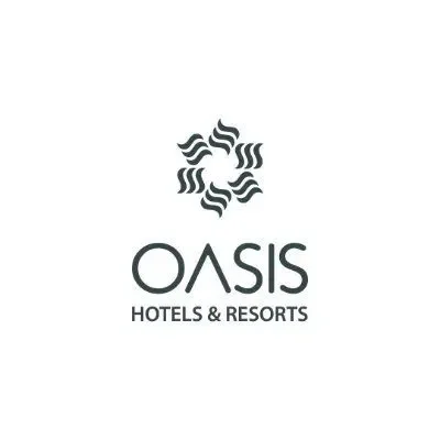 Logo of Arenal Springs Resort & Spa featuring a stylized volcano with steam, blue water, and the name in blue and orange text.