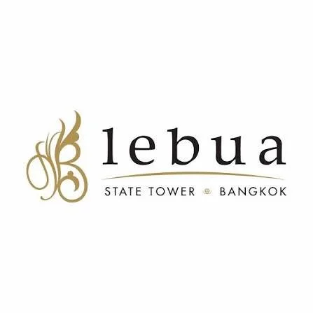 Logo for Le Bua State Tower Bangkok with a gold decorative emblem and black text.