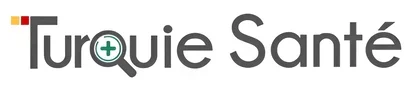 Logo with the text 'Turquie Santé' and a plus symbol inside the letter 'Q'.