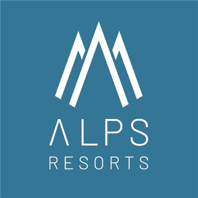 Logo of ALPS Resorts featuring stylized mountain peaks and the text 'ALPS RESORTS'.