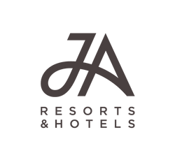 Logo of JA Resorts & Hotels featuring stylized initials JA above the text 'Resorts & Hotels'.