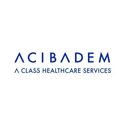 ACIBADEM logo with the slogan "A CLASS HEALTHCARE SERVICES" beneath it.