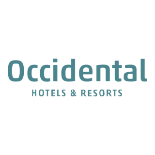 Logo for Occidental Hotels & Resorts featuring stylized text with a Frawn.