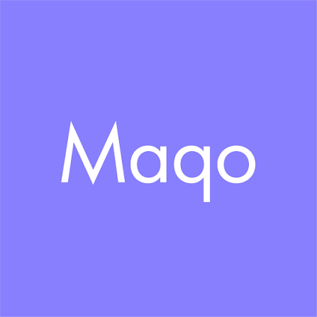 Light blue background with the white text 'Maqq' centered.