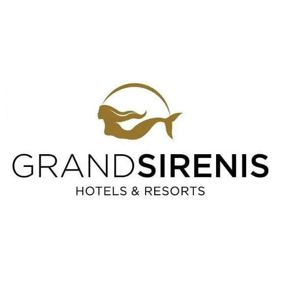 Logo for Grand Sirens Hotels & Resorts featuring a gold siren and a crescent moon.